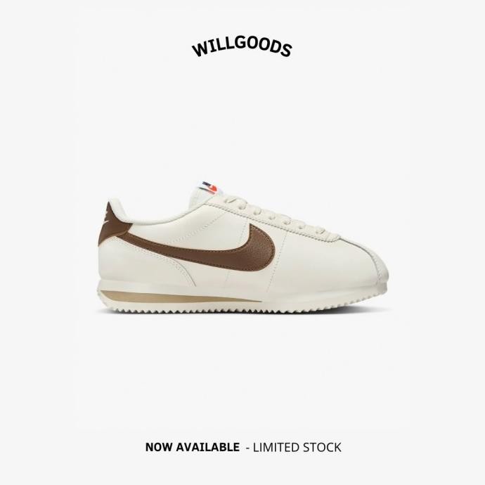 Jual Nike Cortez Sail White Brown Women Original Resmi Bnib