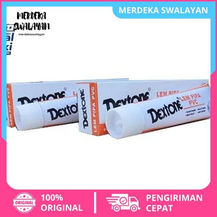 LEM PIPA DEXTONE PVC 40G TUBE TAHAN PANAS ANTI BOCOR KUAT ORIGINAL BIG SALE BY MERDEKA SWALAYAN 
