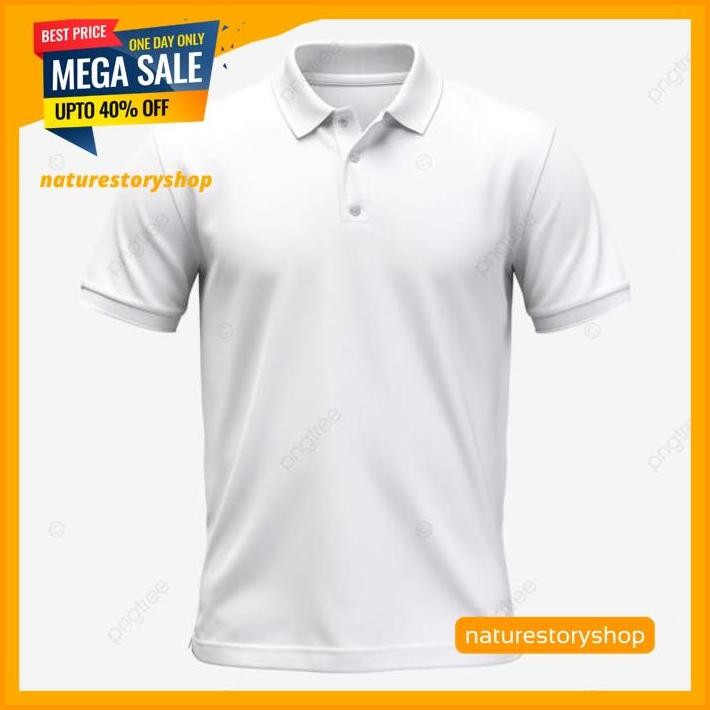 KAOS POLO SHIRT BAJU KERAH DISTRO PUTIH BANYAK WARNA POLOS SERAGAM ANAK CUSTOM PRIA WANITA BEST DEAL