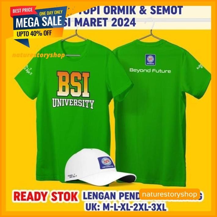 KAOS DAN TOPI BAJU ORMIK SEMOT UNIVERSITAS BSI UBSI BINA   SARANA KULIAH  TERBAIK !!