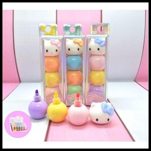 

Stabilo Hello Kitty Isi 3 Warna Pastel Highlighter Lucu Unik Gemes