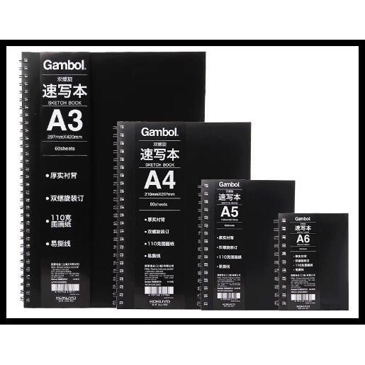 

Kokuyo Wcn-Gsk4660 Gambol Double Helix A6 Buku Sketsa