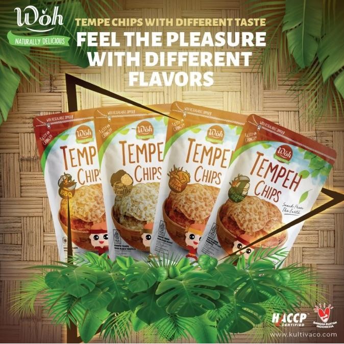 

NEW PRODUK BUNDLE 10PCS - WOH TEMPEH CHIPS 50GR | SNACK KERIPIK TEMPE GLUTEN FREE !!!!!
