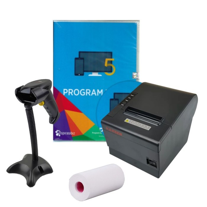 TERBARU Paket Ipos 5 Profesional Kasir Free Printer 80mm dan Scanner Barcode HOT SALE
