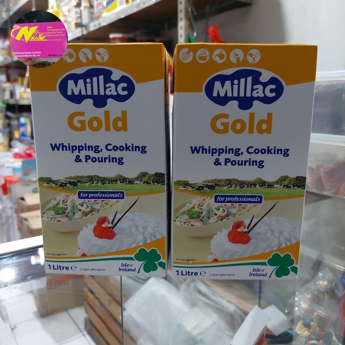 

TERJAMIN milac gold whipping cream 1 liter / 1 lt khusus grab & gojek Kode 707