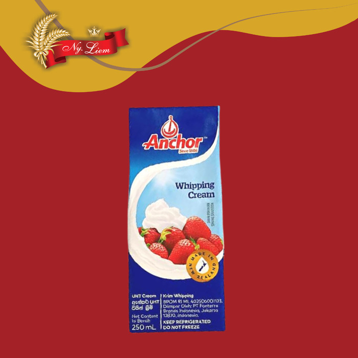 

HEMAT ANCHOR Whipping Cream UHT 250mL (GOJEK/GRAB ONLY) Kode 571