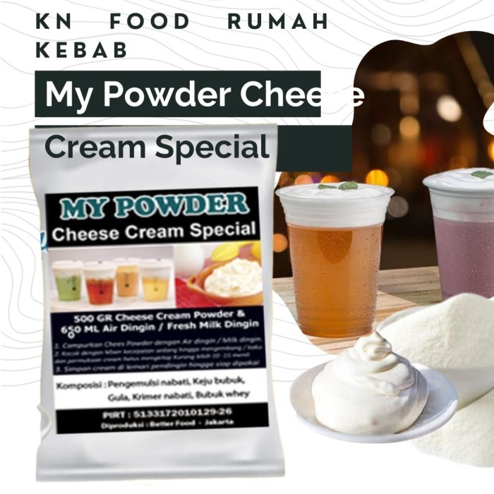 

STOK TERBATAS Bubuk Cream Cheese Instan SPECIAL -1 Kg Topping cream cheese tea SP Kode 843