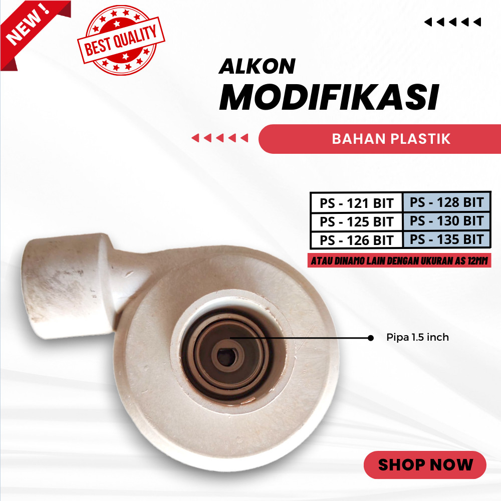 MODIFIKASI ALKON PLASTIK AS 12 MM ALKON MODIFIKASI POMPA AIR SHIMIZU SIAP KIRIM
