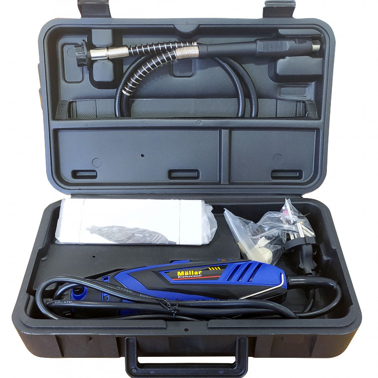 Bor Mini Grinder Mollar MG007 / Gerinda Flexible 250mm x 60mm, 135W, 3.2mm Collet Capacity