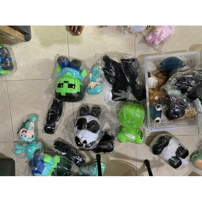 Boneka Minecraft Boneka Steve 30cm Boneka Hadiah Ulang Tahun DKB SAR