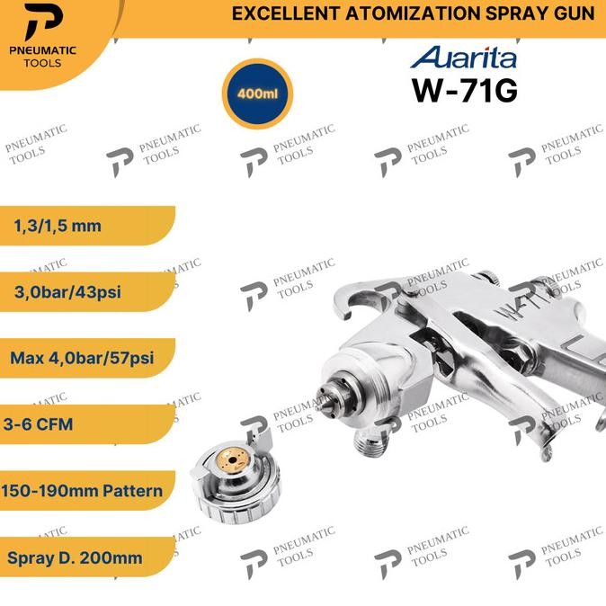 Spray Gun AUARITA W-71G - Excellent Atomization Spray Gun W71G