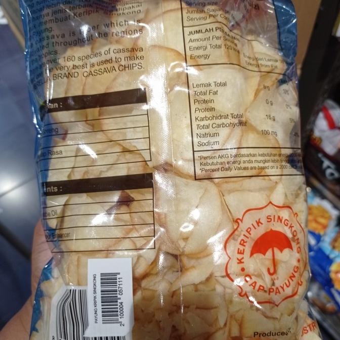 

NEW PRODUK KERIPIK SINGKONG CAP PAYUNG 200GR X 5BUNGKUS !!!!!
