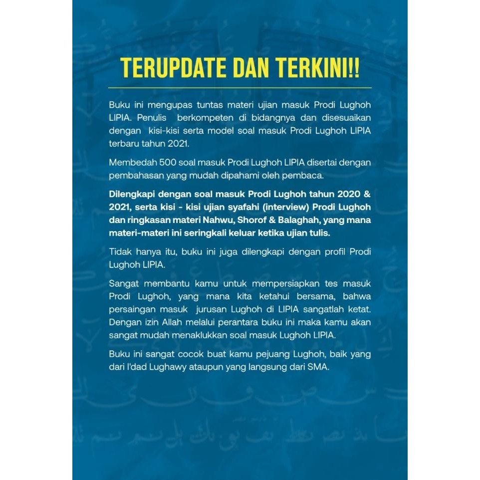 

Bank Soal Lughoh LIPIA