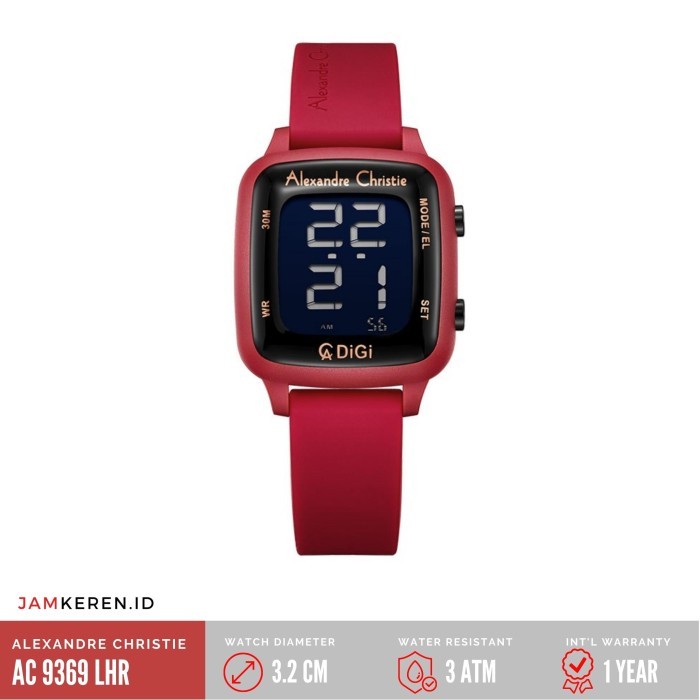 Jam Tangan Wanita Alexandre Christie 9369 Ac9369 Ac 9369 Lh Tali Karet Bermutu