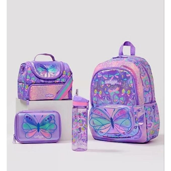 

TERBARU SMIGGLE GLITTER BUTTERFLY BACKPACK PENCIL CASE LUNCHBAG BOTTLE !!!!!