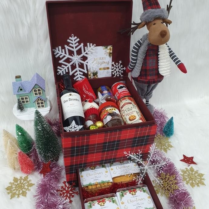 

Sale! Paket dekorasi hampers natal christmas parcel hadiah kue kering 29