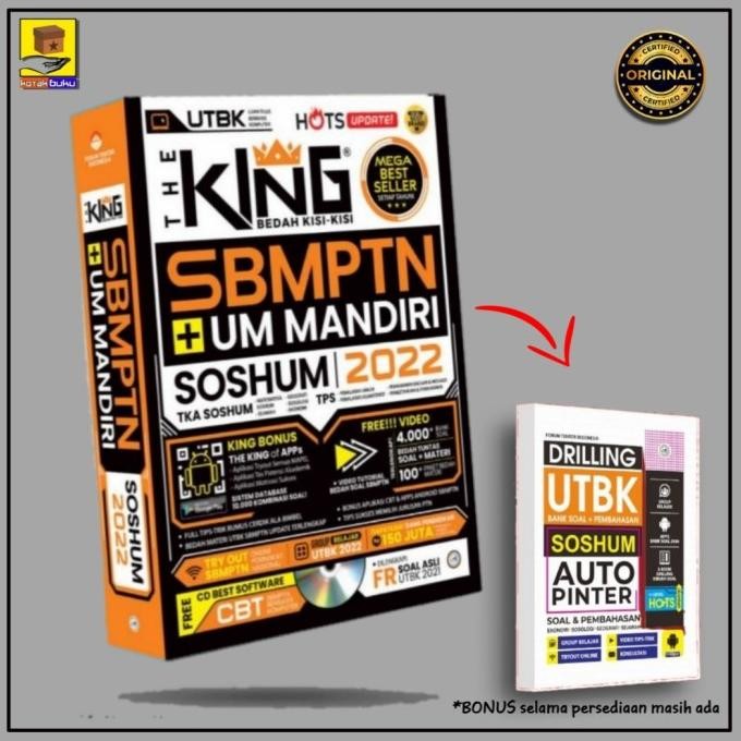 

BUKU SBMPTN SOSHUM 2022 / THE KING BEDAH KISI KISI / UPDATE 2021-2022