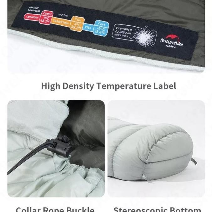 SLEEPING BAG FIREWORK 9 GOOSE DOWN NATUREHIKE NH21YD001