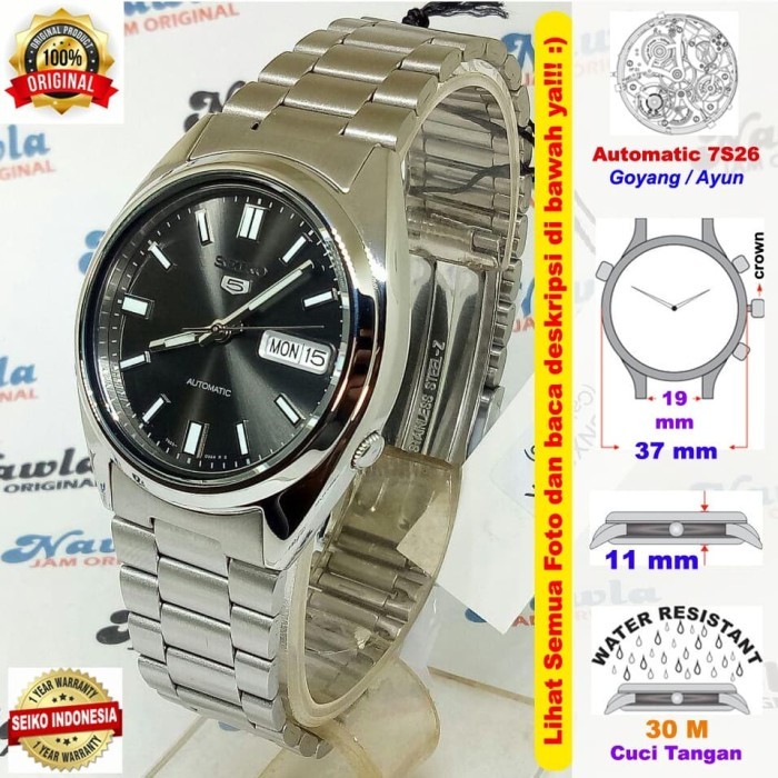 terbaru Seiko 5 SNXS79K1 Automatic Black Dial - Jam Tangan Pria SNXS79 READY GROSIR