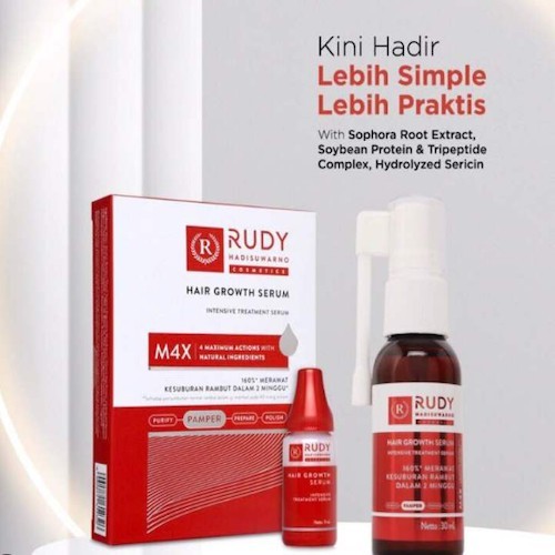 Rudy Hadisuwarno Cosmetics Hair Growth Serum 30 ml Hair Serum Penumbuh Rambut Mengurangi Rambut
