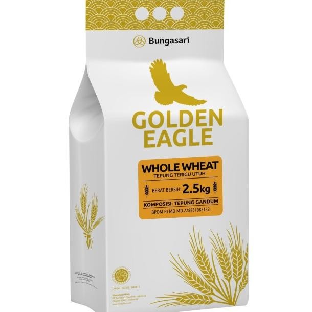 

Bungaari Golden Eagle Whole Wheat Tepung Teru Utuh 25 G