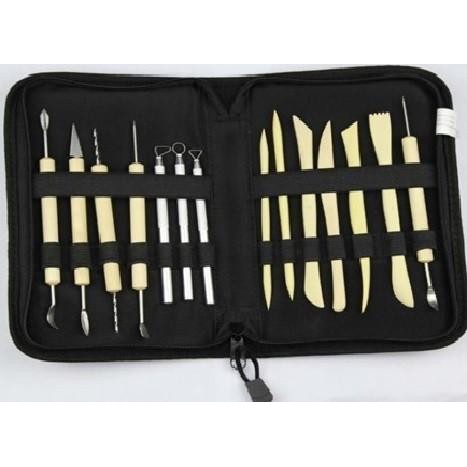 

Sculpting Tool Set / Butsir Set / Pisau Ukir Set 14 In 1 (Bonus Tas)