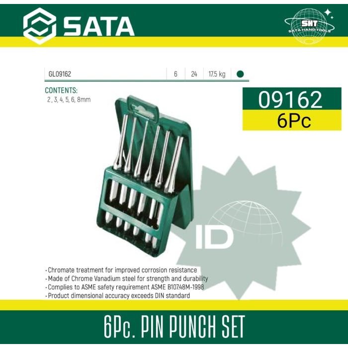 

Sata Pahat Pin Set 6 Pc 09162 Pin Punch Set