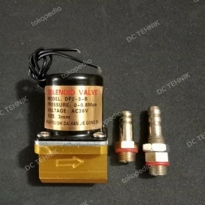 Murah Solenoid Valve mini Katup LAS ARGON DF2-3-B AC220V DC24V AC36V Non COD