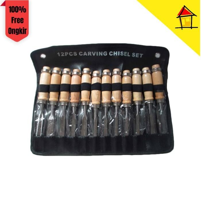 

Set Pisau Ukir Pahat Kayu 12 In 1 Wood Carving Art Knife - Oe12
