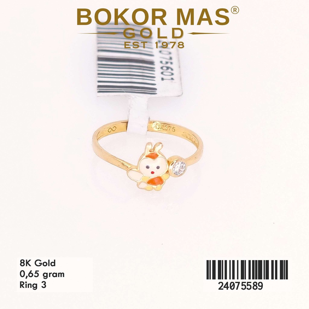 BokorMas Gold Cincin Anak Variasi Boneka Emas Asli Kadar 8K 24075589