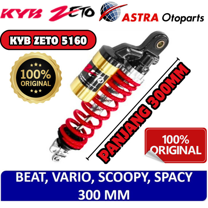 Shockbreaker , Shock Belakang Kyb Zeto Tabung Subtank Motor Honda Vario Scoopy Beat Spacy Kayaba