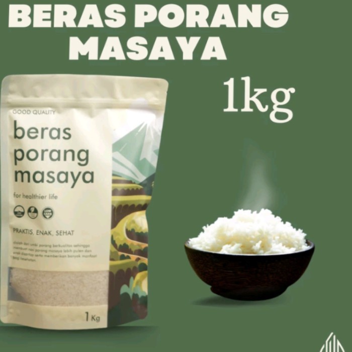 

masaya beras porang 1 kg-shirataki-instant konjac-beras diet-beras sehat-beras rendah kalori-fukumi