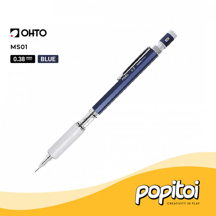 

OHTO MS01 Mechanical Pencil 0.3 0.5 mm Pensil Mekanik Cetek Gambar Sketch Sketsa