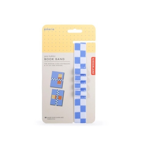 

Kikkerland : Book Band Pen Holder Blue