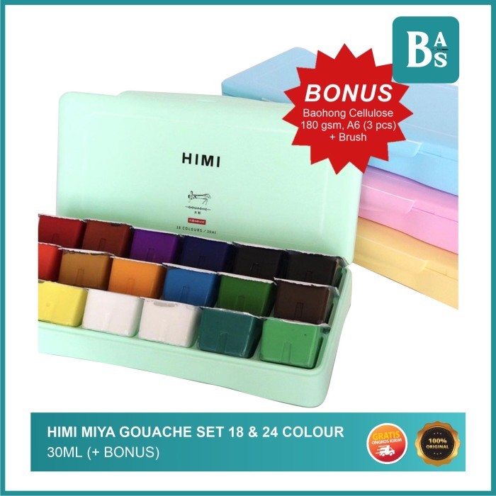 

HIMI MIYA Gouache 18 colour