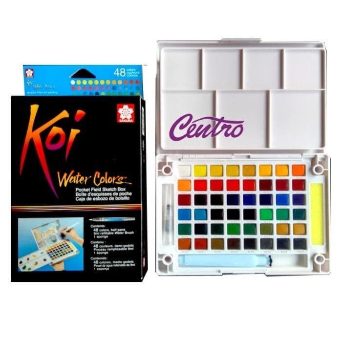

SAKURA KOI WATER COLORS 48 COLOR SKETCH POCKET BOX SET