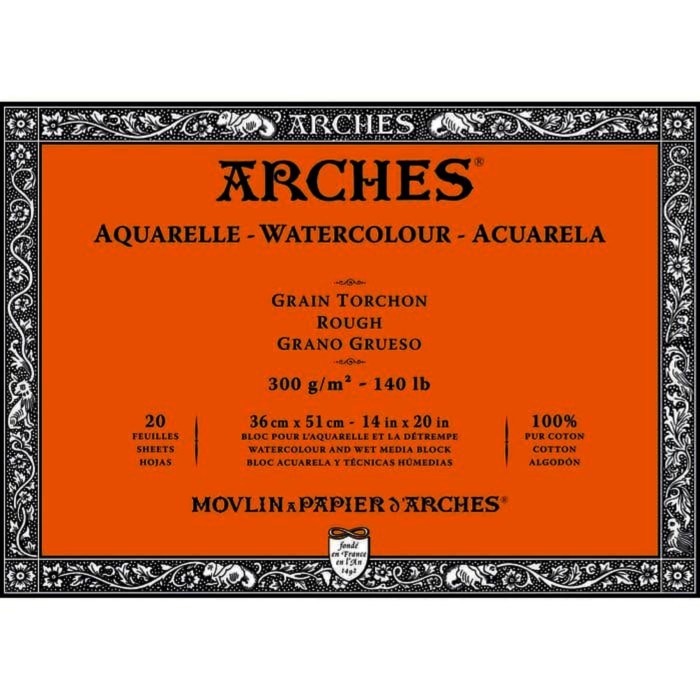 

Arches Aquarelle Watercolour Block 300gsm / Rough