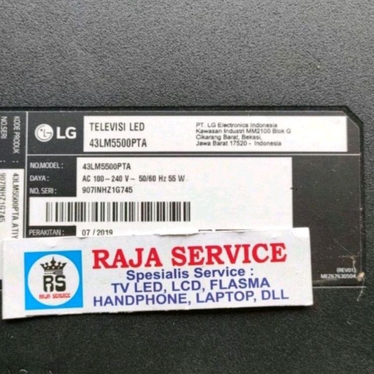 KABEL BARU tv LG 43LM5500PTA LG43LM5500PTA lvds flaxible dari tcon ke panel 50pin