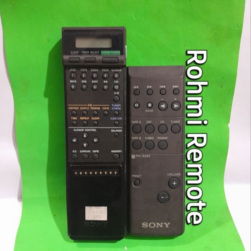 REMOTE REMOT COMPO TAPE SONY RM-S360 ORIGINAL ASLI