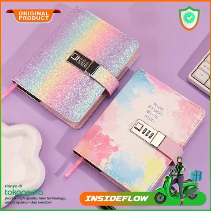 

Buku Agenda Catatan Kerja Binder Jurnal Diary Harian Notebook Lock B6
