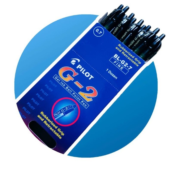 

[1PACK] Pulpen Pilot G2 0.5/0.7 Retracable / Pilot BL-G2 (12Pcs)