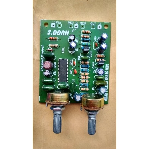 Cc - Kit Digital Echo 2 Potensio Reverb Speed Efek Sound System Vokal