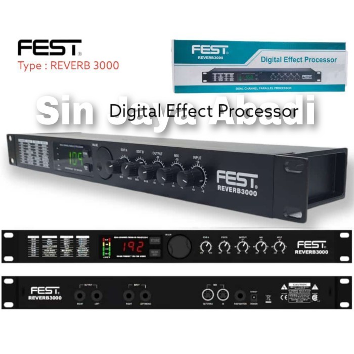 Efek Vokal Fest Reverb 3000 / Reverb3000 / Reverb-3000 Original