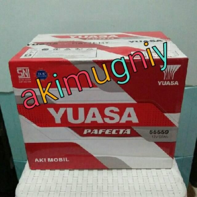 Aki 55559 Yuasa Pafecta 12V 55Ah Aki Basah Gs Massiv Ns Varta