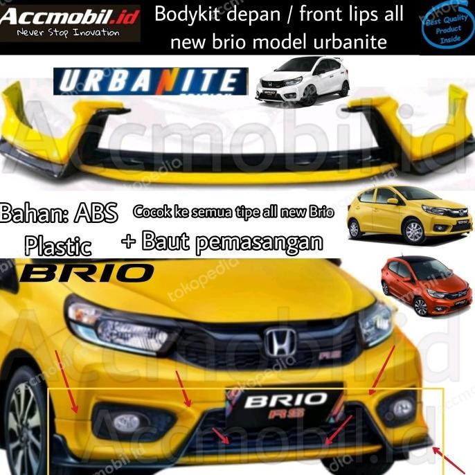 // Body Kit Depan Front Lips All New Brio Model Urbanite