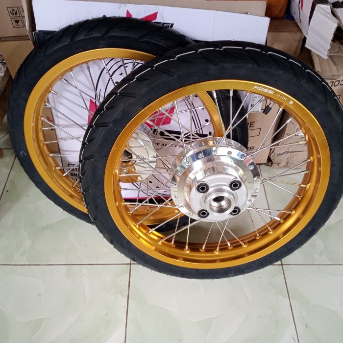 velg jari jari Honda Megapro Primus plus ban ring 17 x250/215 plus ban