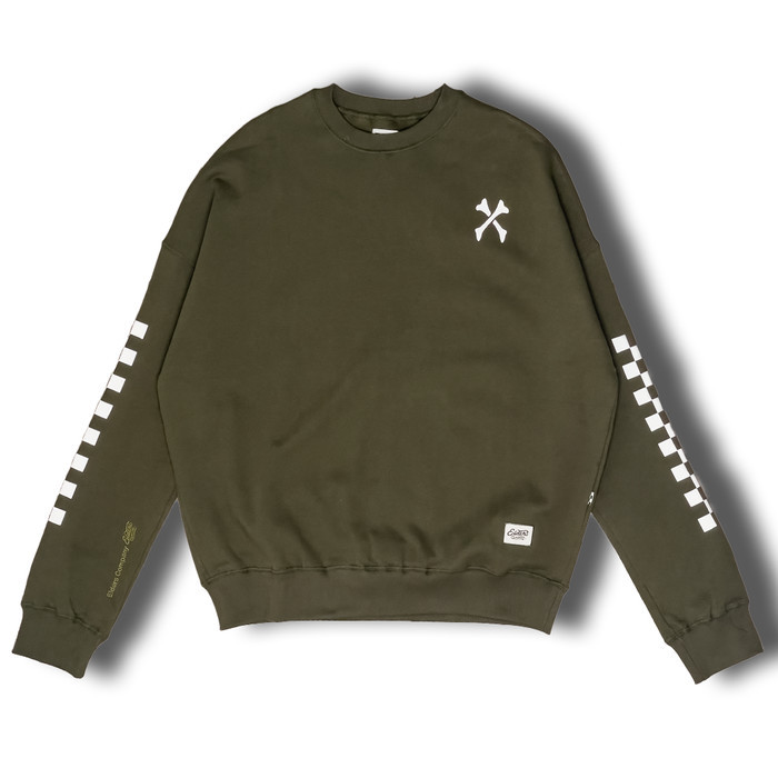 Sale Crewneck Elders Co Classic - Olive Drab Promo