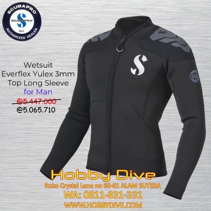 Scubapro Wetsuit Everflex Yulex M Long Sleeve Man - Scuba Diving Asli