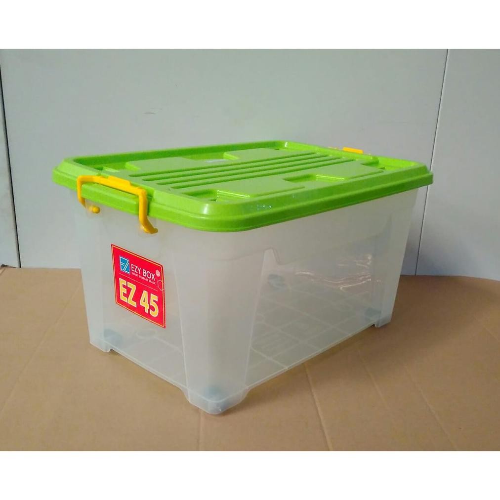 Ezy Box Container Box Plastik 45 Liter, 52 Liter, 75 Liter Kotak Penyimpanan