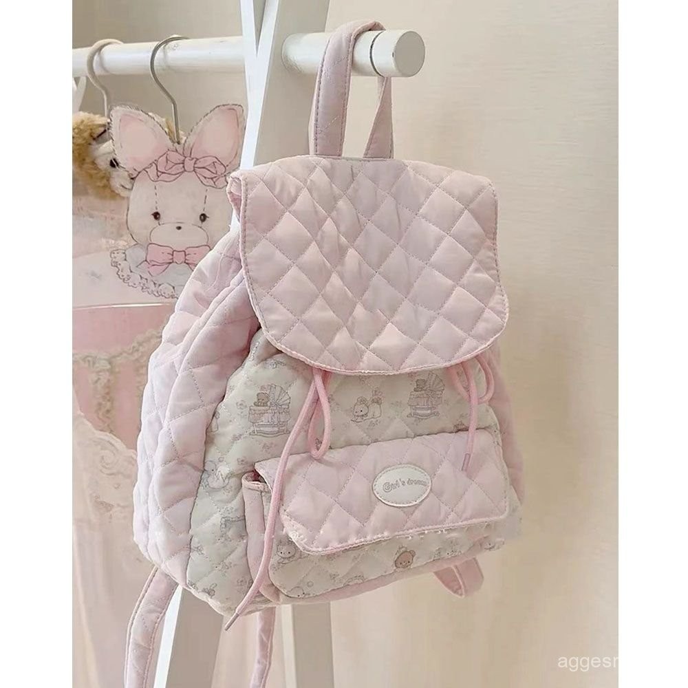 Tas Ransel Morymony Lucu/Tas Sekolah Mini Aesthetic Korean Style/Tas Punggung Wanita Ransel